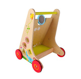 Детски дървен Уокър - проходилка с игри за бебета --- BebeMama