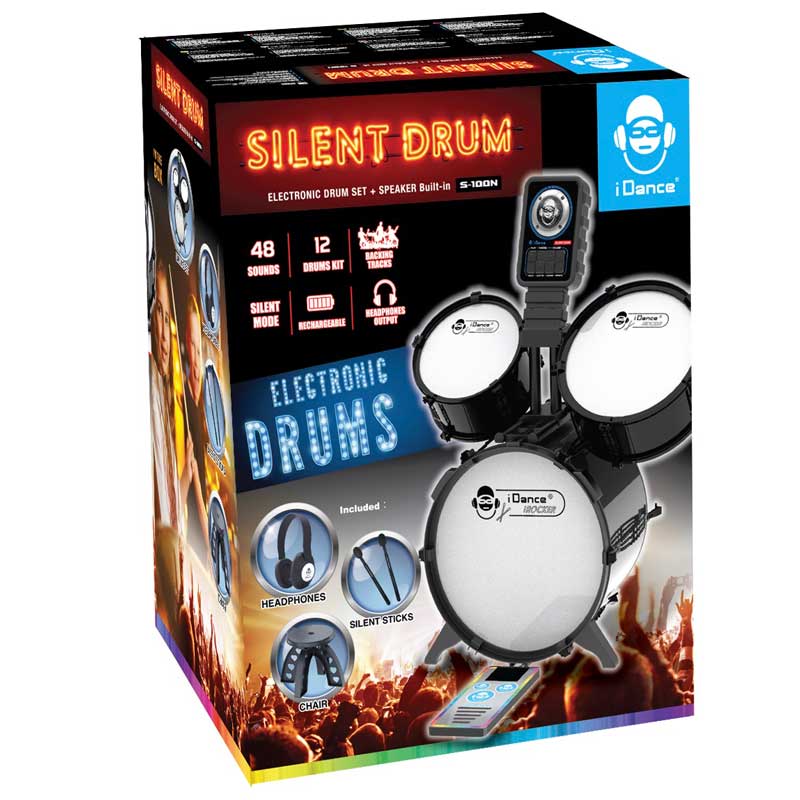 Комплект Детски Електронни Барабани С Безшумен Режим Idance