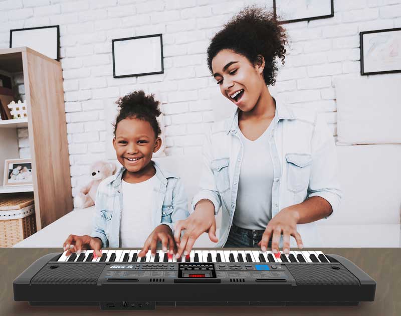 Пиано Със Светещи Обучителни Клавиши - 5 Октави G-500