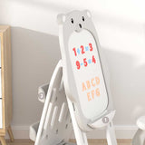 Детски Комплект От Дъска За Рисуване 2 В 1 И Стол, Сиво Мече Feelkids