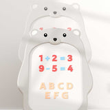 Детски Комплект От Дъска За Рисуване 2 В 1 И Стол, Сиво Мече Feelkids