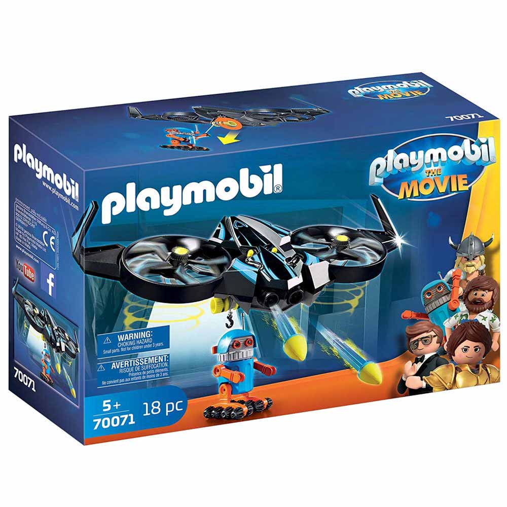 Детски конструктор Playmobil, Роботитрон с дрон - Строители, Мозайки И Конструктори - Playmobil - BebeMama