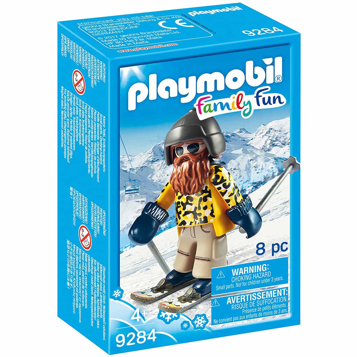 Детски конструктор Playmobil, Скиор със ски - Строители, Мозайки И Конструктори - Playmobil - BebeMama