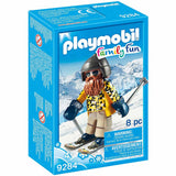 Детски конструктор Playmobil, Скиор със ски - Строители, Мозайки И Конструктори - Playmobil - BebeMama