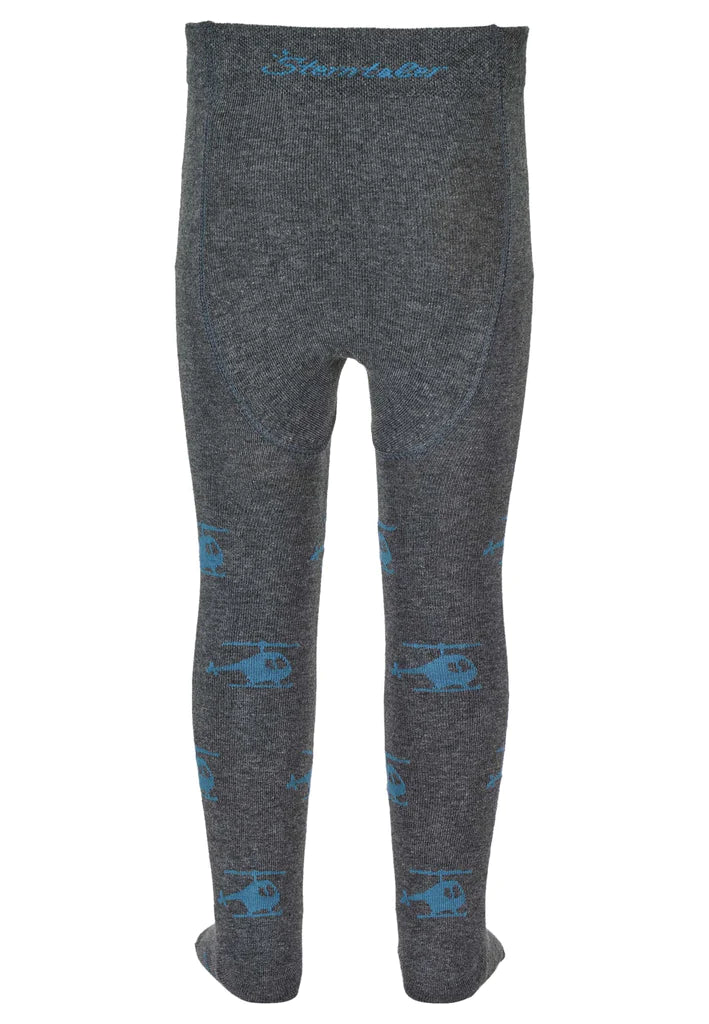 Детски Памучен Чорапогащник С Хеликоптери, 122 128 5 6 Г. Sterntaler