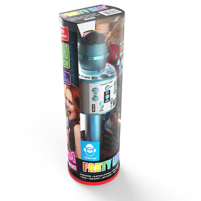Microfon karaoke pentru copii - Albastru