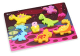 Детски пъзел от дърво с динозаври --- BebeMama