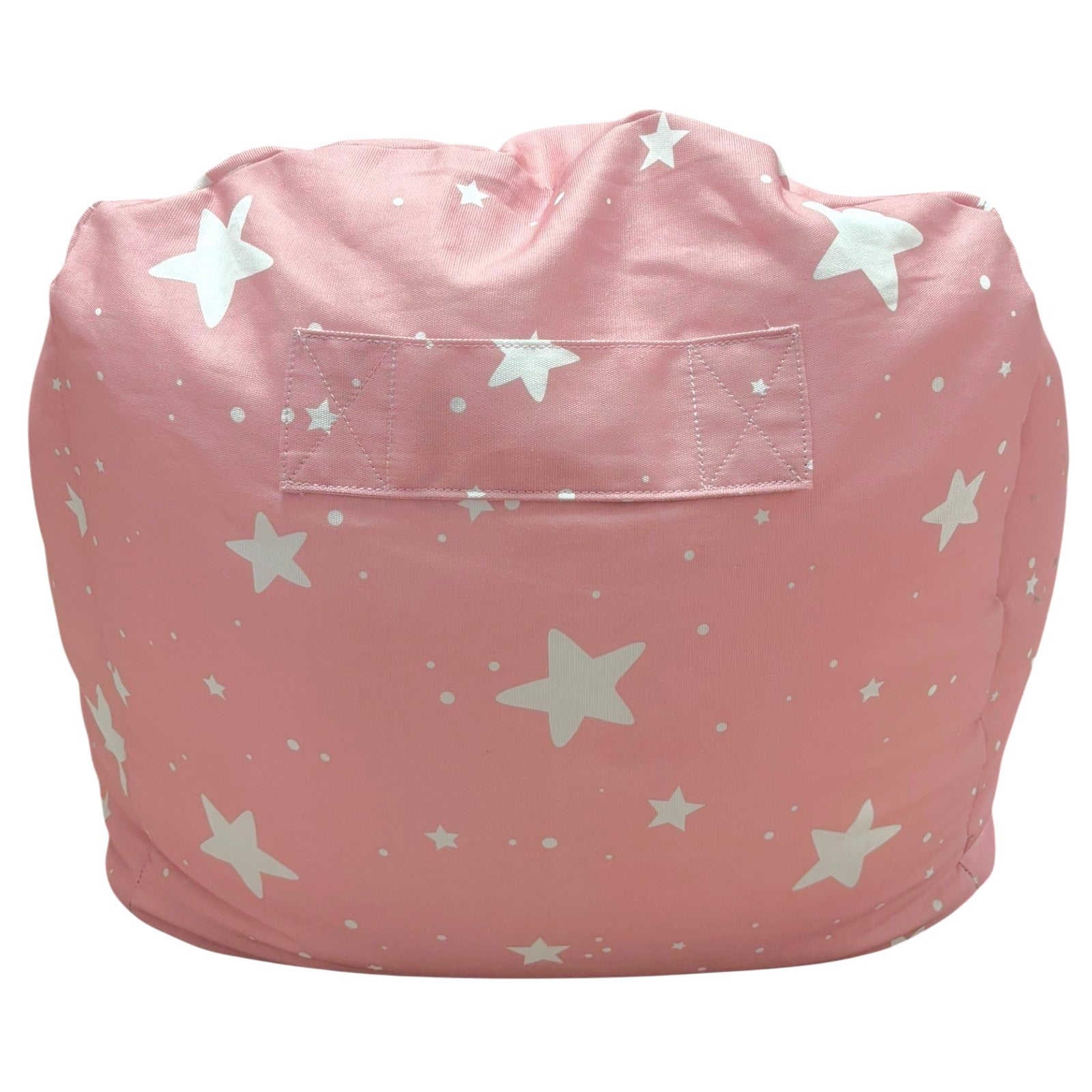 Детски Пуф Кресло Little Stars, 100% Памук, Розов Барбарон Със Звезди, 55x44x55 См Ginger Home