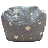 Детски Пуф Кресло Little Stars, 100% Памук, Сив Барбарон Със Звезди, 55x44x55 См Ginger Home