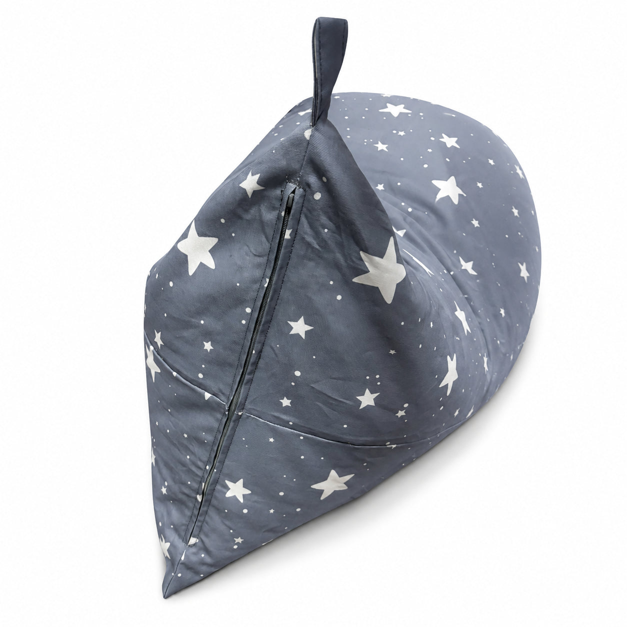 Детски Пуф Лежанка Little Stars, 100% Памук, Сив Барбарон Със Звезди, 127x81x76 См Ginger Home