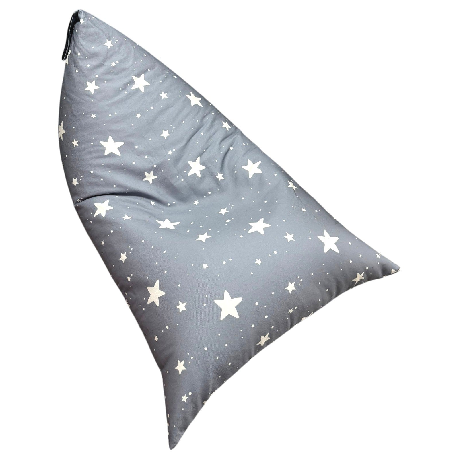 Детски Пуф Лежанка Little Stars, 100% Памук, Сив Барбарон Със Звезди, 127x81x76 См Ginger Home