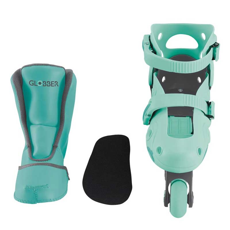Rollerblades pentru copii Globber 2 În 1, mărime 26-29, verde mentă