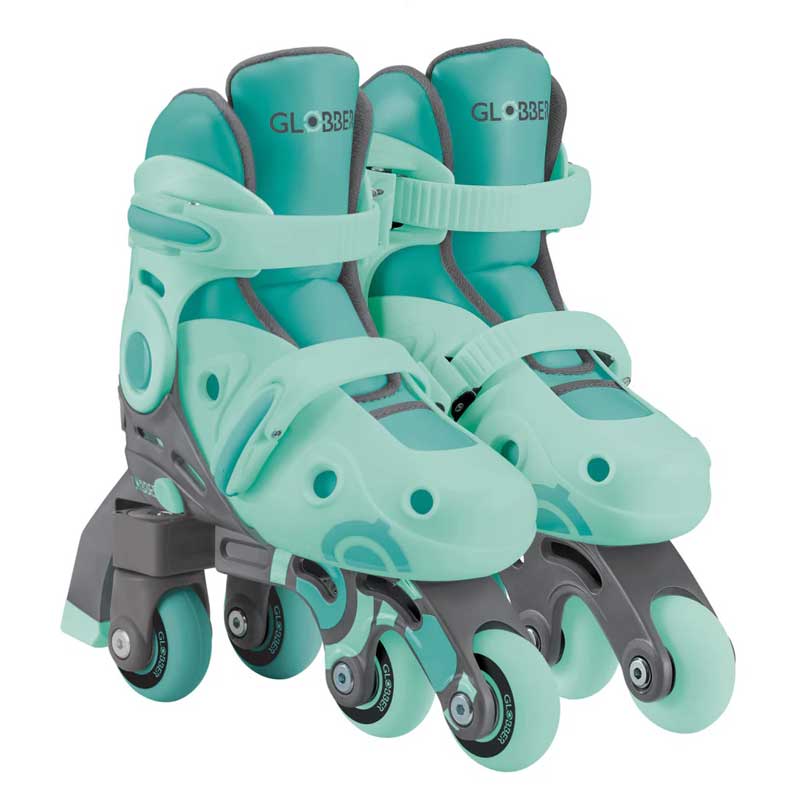 Rollerblades pentru copii Globber 2 În 1, mărime 26-29, verde mentă