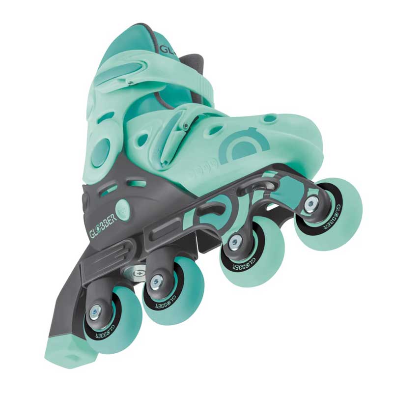 Rollerblades pentru copii Globber 2 În 1, mărime 26-29, verde mentă