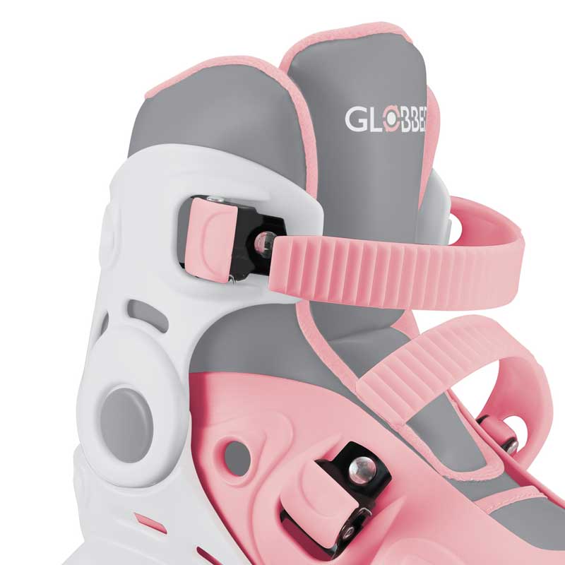 Patine cu rotile pentru copii Globber 2 în 1, mărimea 26-29, roz pastel