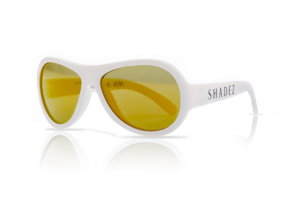Детски слънчеви очила Shadez Classics за 7+ години бели --- BebeMama