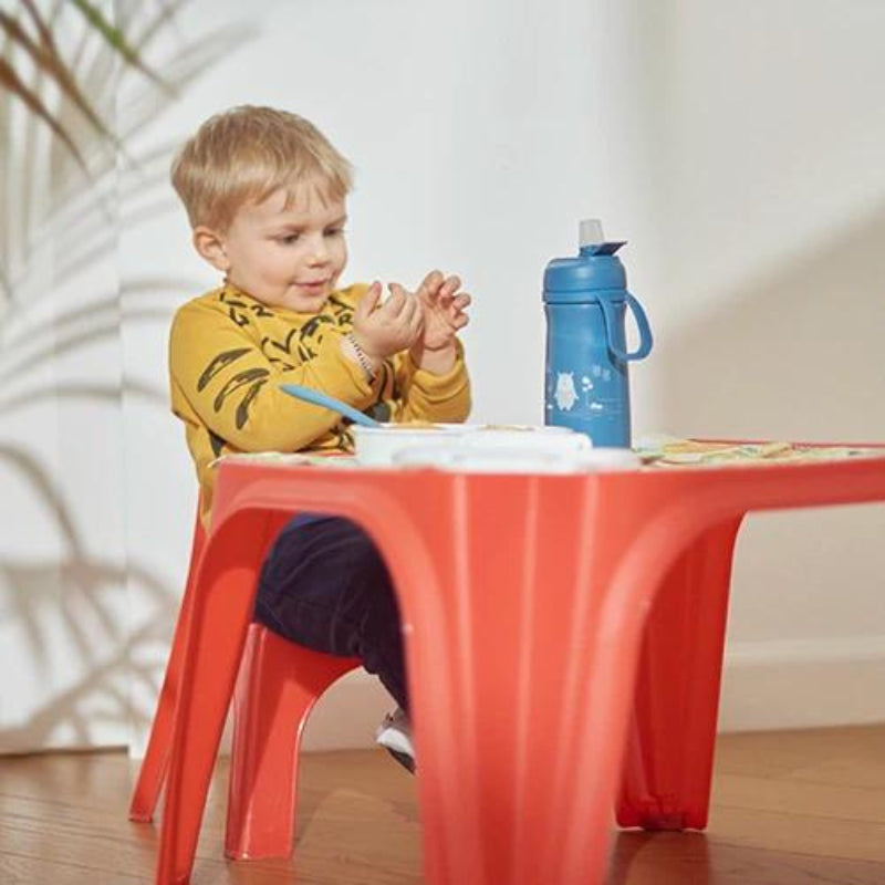 Детски Термос Със Сламка 500 Мл, Sage Green --- BebeMama