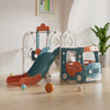 Детски Център За Игра 4 В 1, Автобус В Син И Оранжев Цвят Feelkids