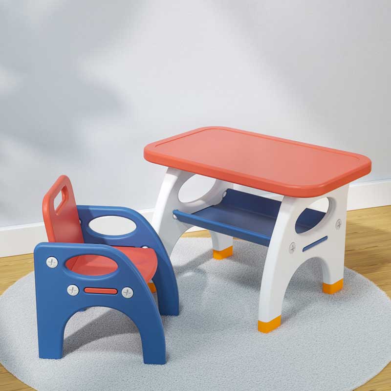 Детско Бюро За Писане И Рисуване Със Столче В Червен Цвят Feelkids