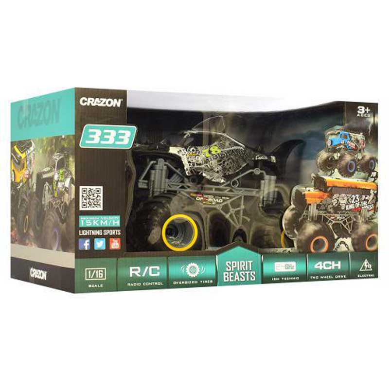 Джип &Quot;Shark&Quot; За Каскади, С Дистанционно Управление, Сив 1:16