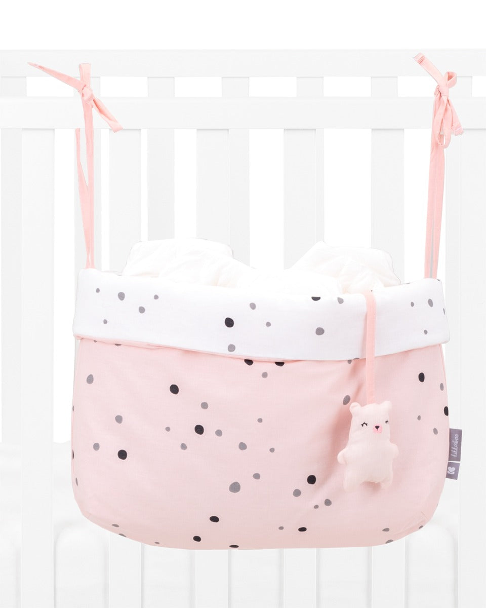 coșul superior pentru scutece cu legături Bear With Me Pink