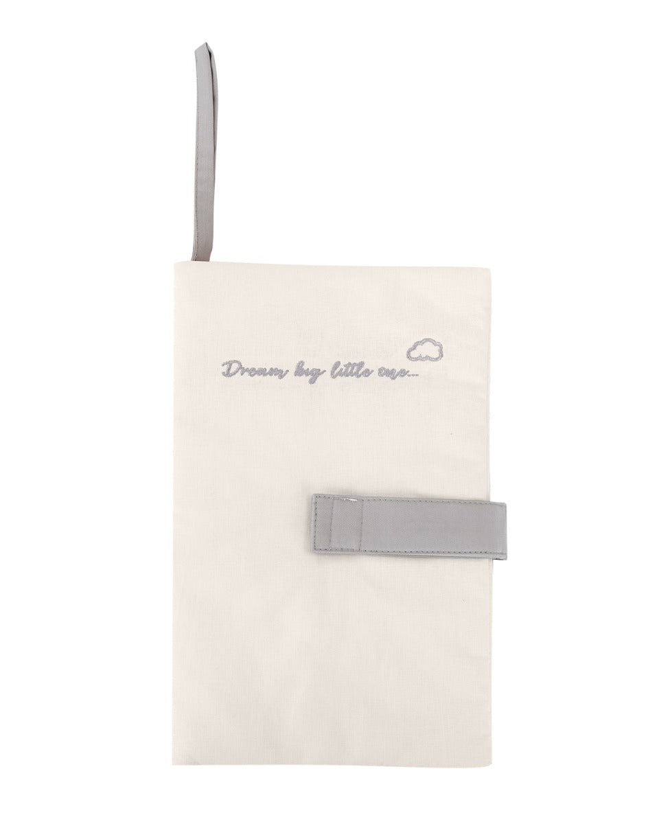 Несесер За Памперси С Бродерия Dream Big Beige Kikkaboo