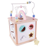 Дидактически куб за деца - розов --- BebeMama