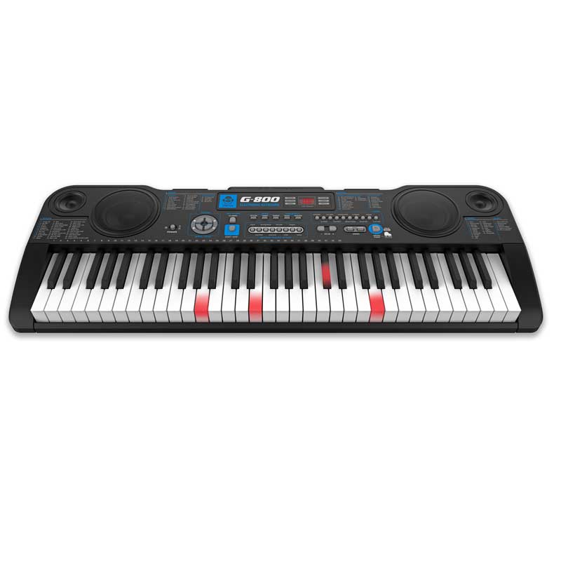 Pian cu clape de antrenament iluminate - 5 octave G-800