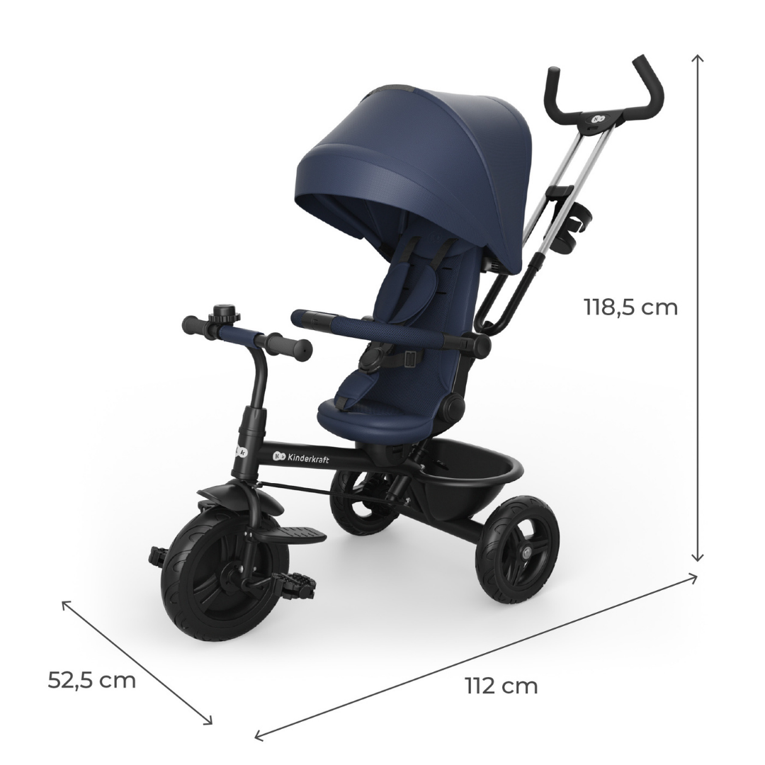 Aston 2 Plus Триколка Синя Kinderkraft