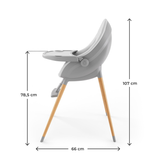 Fini Up Столче За Хранене Grey Kinderkraft