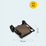 Viva 6+ Leather Бебешка Количка 2в1 086 Vanila Tutis