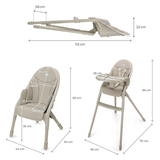 Dinnly Столче За Хранене Beige Kinderkraft