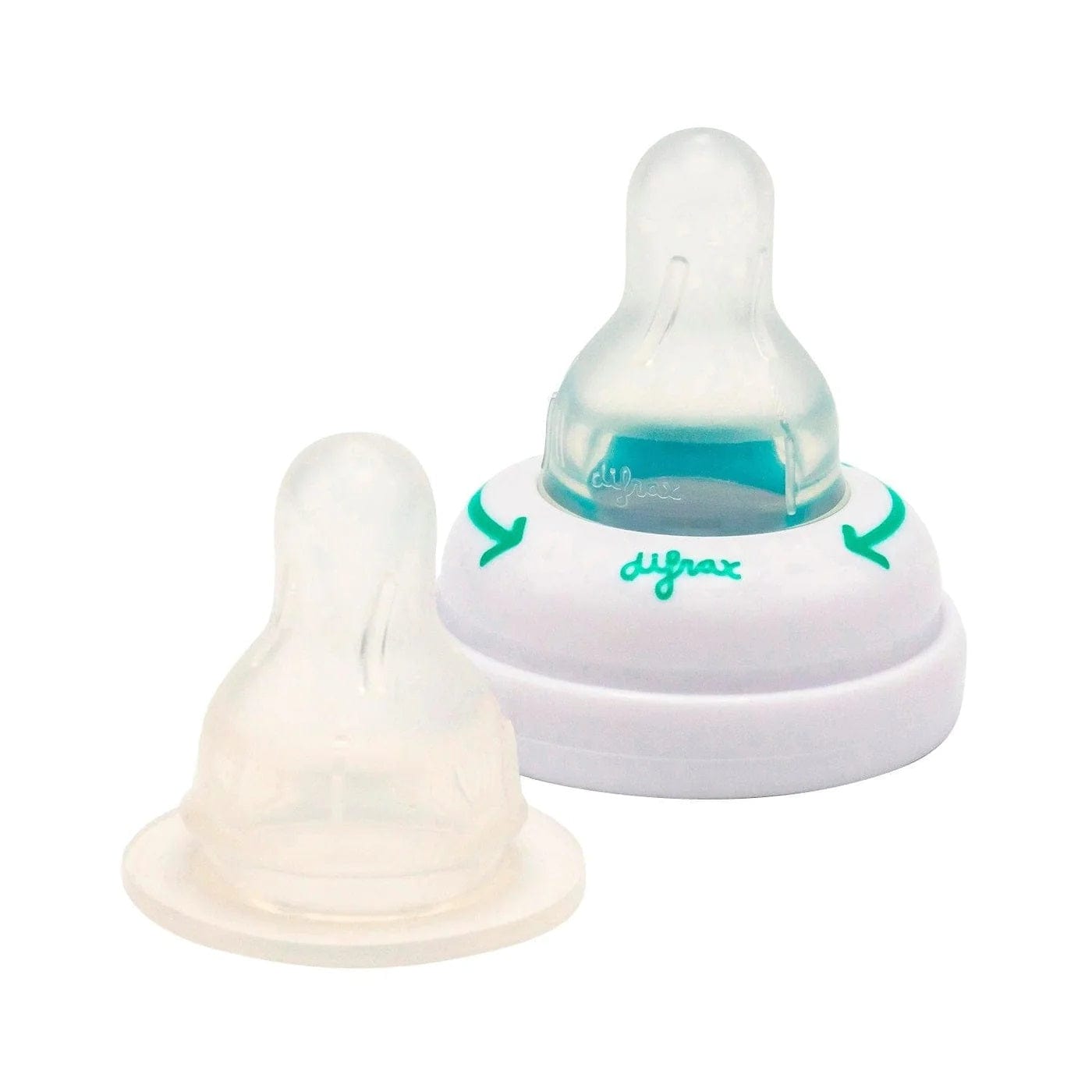 Inel de hrănire Difrax Natural 1-2-3 Varilow cu tetine de rezervă cu flux lent (pentru bebeluși prematuri) 2 buc/pachet - XS