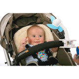Малък Вентилатор За Бебешка Количка Strollerbuddy White Blue Dreambaby