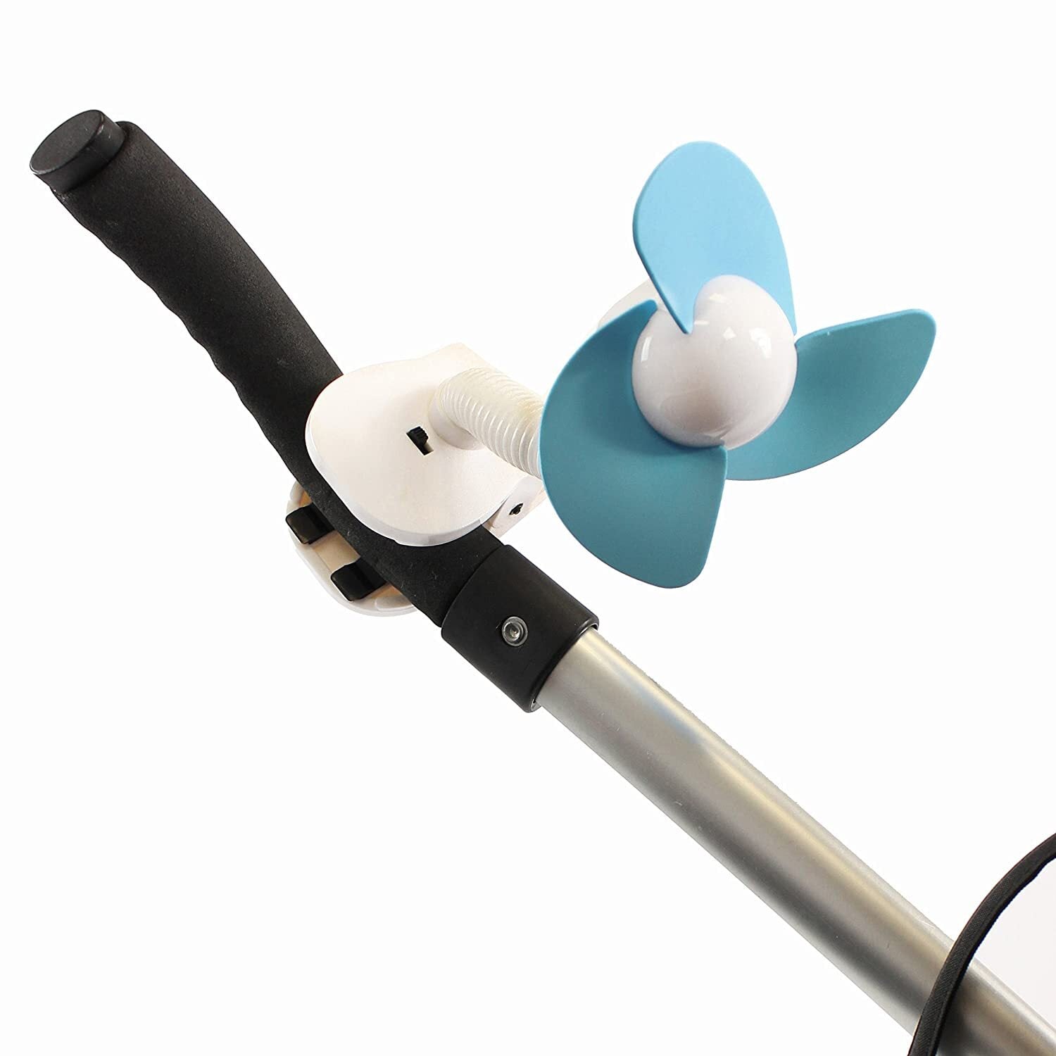 Малък Вентилатор За Бебешка Количка Strollerbuddy White Blue Dreambaby