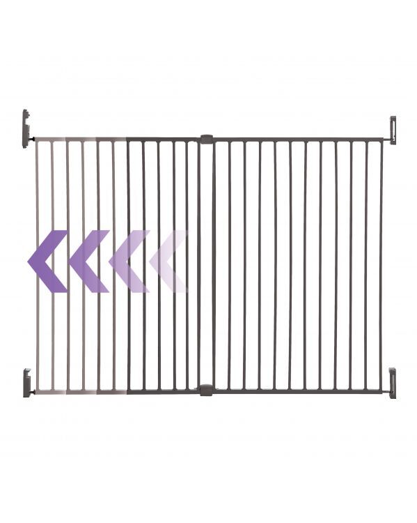 Метална Преграда За Врата 76см Gro Gate® Charcoal Dreambaby