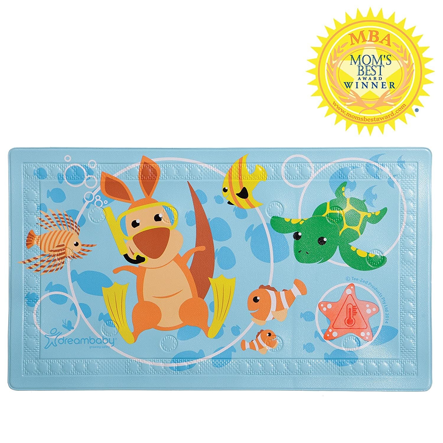 Противоплъзгаща Се Подложка За Баня С Индикатор За Топлина Watch Your Step Animals Dreambaby