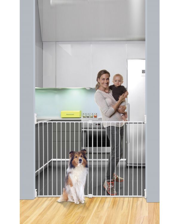 Метална Преграда Gro Gate® Broadway Бяла Dreambaby