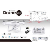 Дрон Explorers Sky С Камера, Предаваща В Реално Време Crazon