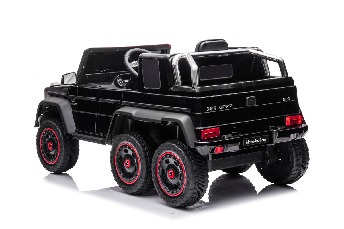 Акумулаторна Кола Licensed Mercedes Benz G63 Amg 6*6 Black Kikkaboo