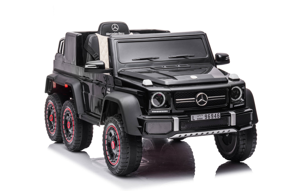 Акумулаторна Кола Licensed Mercedes Benz G63 Amg 6*6 Black Kikkaboo