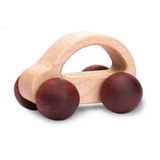 Дървена Количка - Светла С Тъмни Колелета