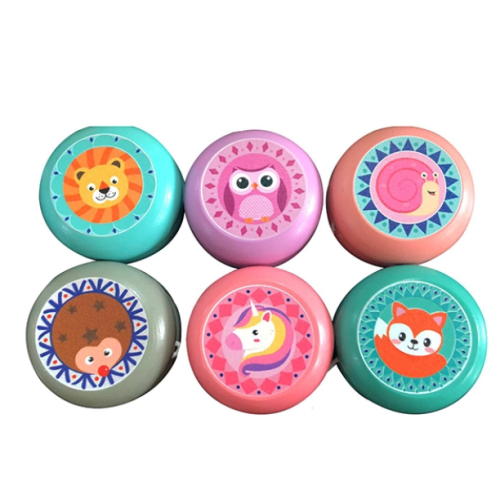 Цветно Дървено Йо-Йо