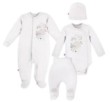 Бебешки Комплект 4 Части Mellow Овчица Бял 56 См. Eevi