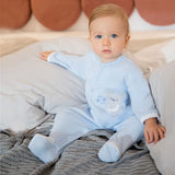 Бебешки Гащеризон Newborn С Дълъг Ръкав Овчица Сив 56 См. Eevi