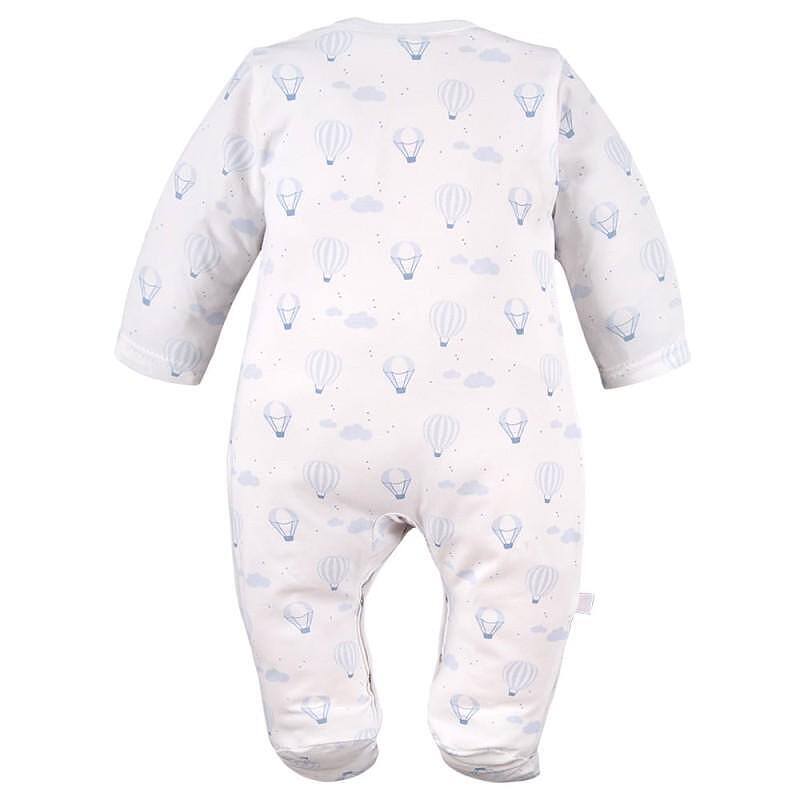 Бебешки Гащеризон Petite Бял Със Сини Балони 56см. Eevi