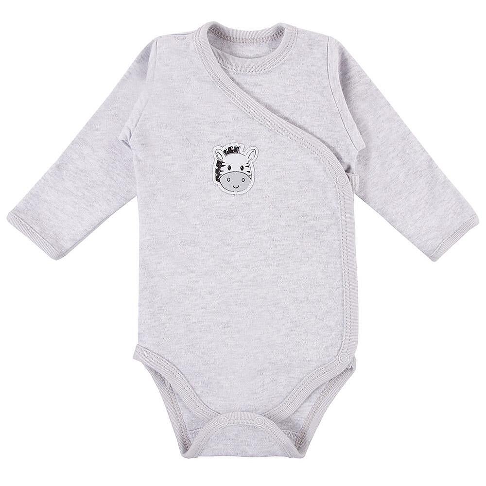 Бебешко Боди Baby Love С Дълъг Ръкав Зебра 56 62см. (1 4 М.) Eevi