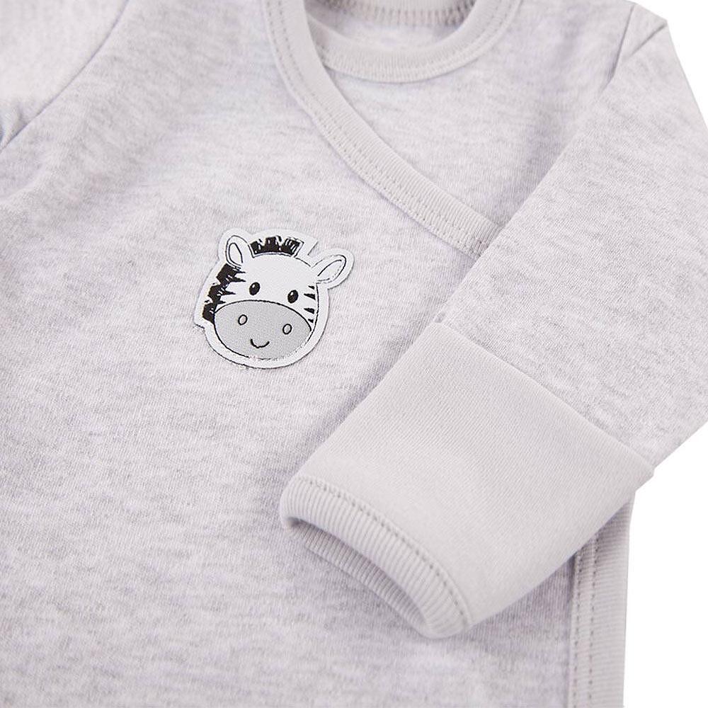 Бебешко Боди Baby Love С Дълъг Ръкав Зебра 56 62см. (1 4 М.) Eevi
