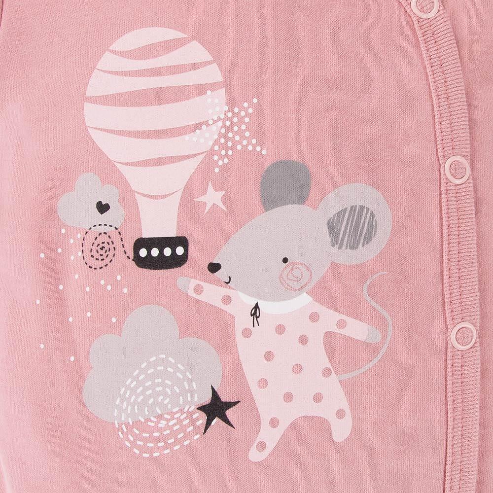 Бебешко Боди Mellow С Дълъг Ръкав Pink 56 62 См. (1 4 М.) Eevi
