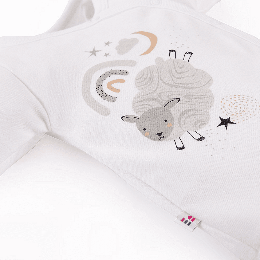 Бебешко Боди Mellow С Дълъг Ръкав White 56 68 См. Eevi
